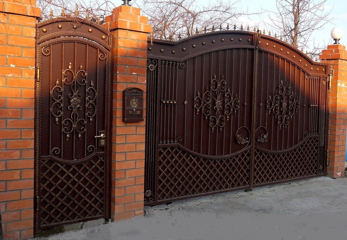 Фото ворота для частного дома фото