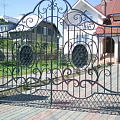 Кованые ворота в Томске от компании Ареан-Сибирь